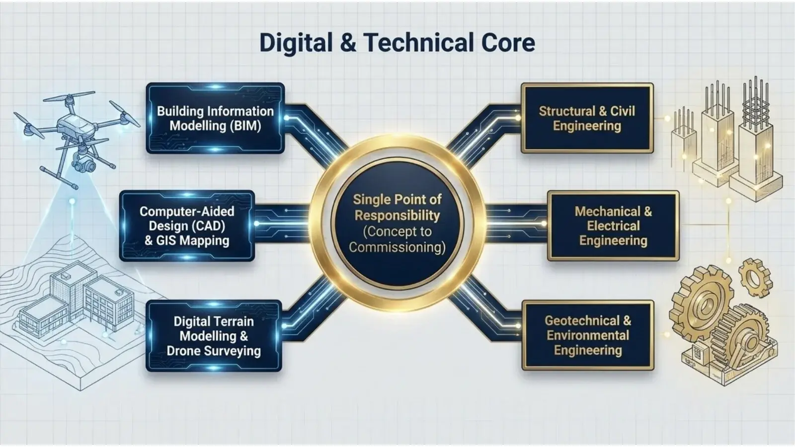 GWGL Digital & Technical Core Infographic
